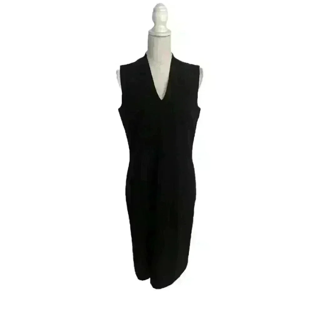 Cleo Black Simple Black Dress Size 10